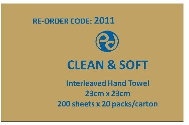 Interleaved Hand Towels 23 x 23 cm 1 ply Z-fold 200 sheets x 20 packs per carton