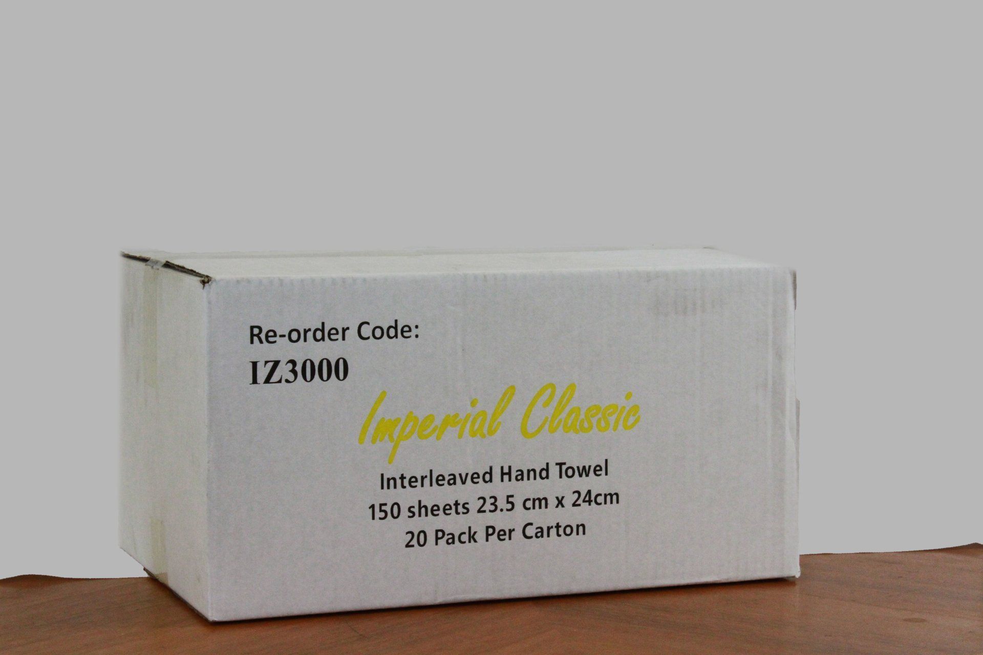 Interleaved Hand Towels 23.5 x 24 cm 2 ply 150 sheets x 20 packs per carton