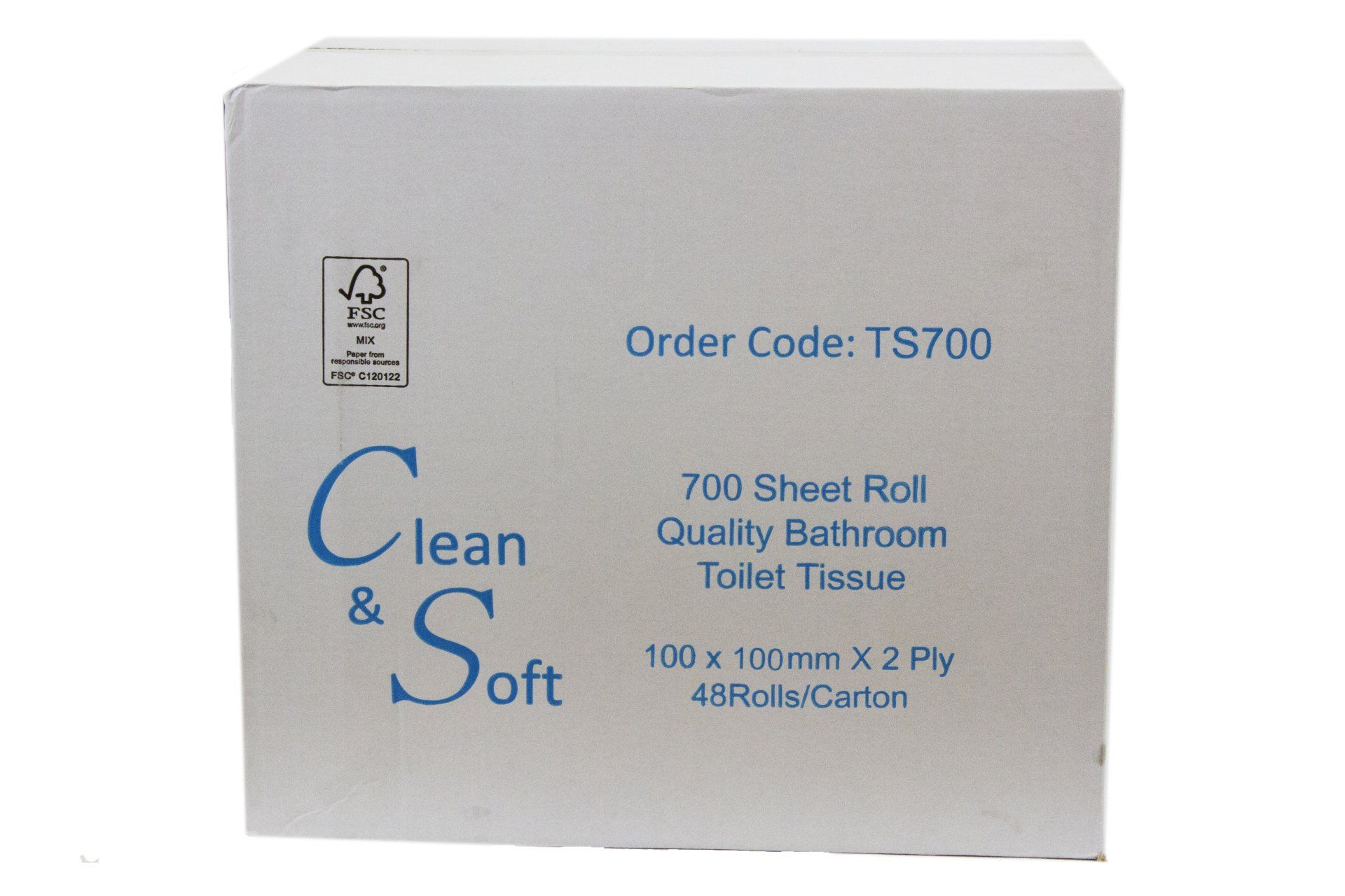Toilet Rolls 400 Sheet 2 ply 10 x 11 cm 48 rolls per carton