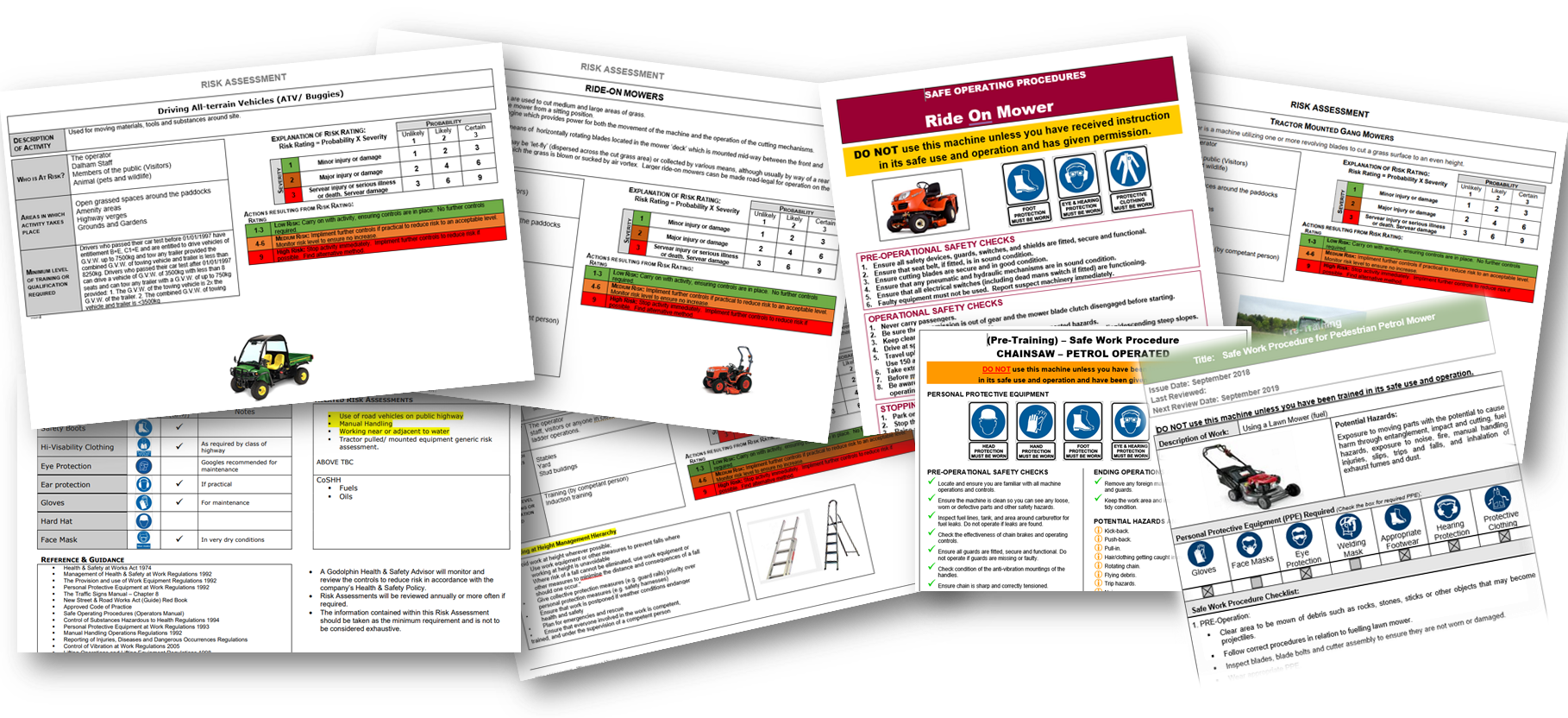 Sample PDF documents Sample of Risk Assessments as PDF downloads