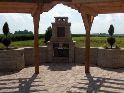Beautiful Landscape bricking installed in Mapleton, IL - Beal Landscaping