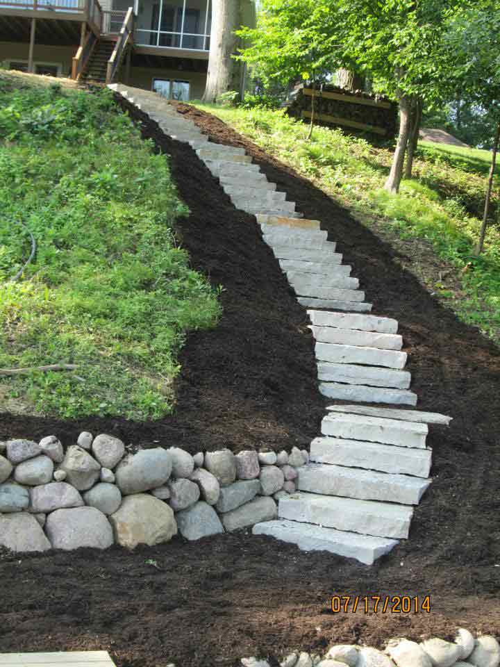 Great Landscape bricking installed in Mapleton, IL - Beal Landscaping