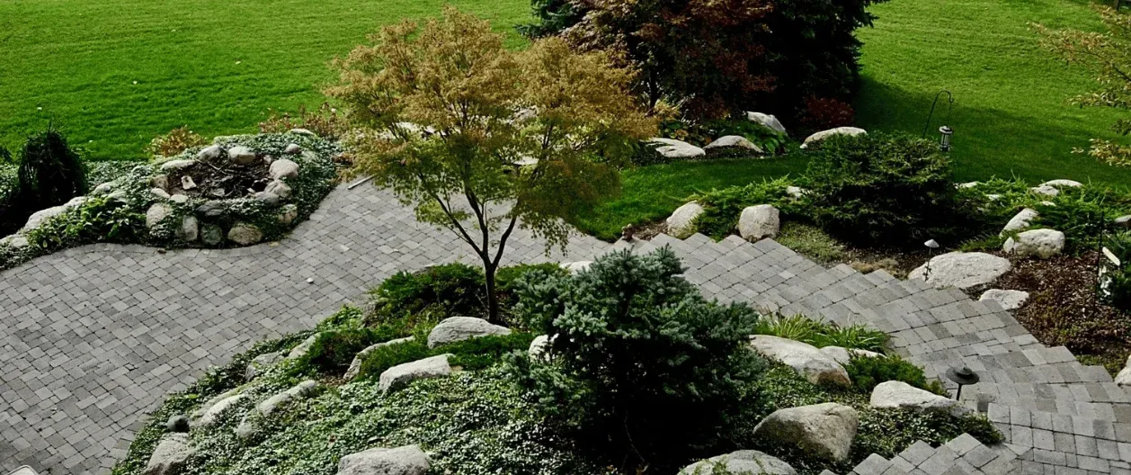 decorative boulders landscape design west bloomfield mi