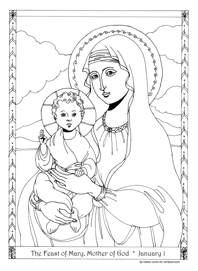 24+ Annunciation Coloring Page