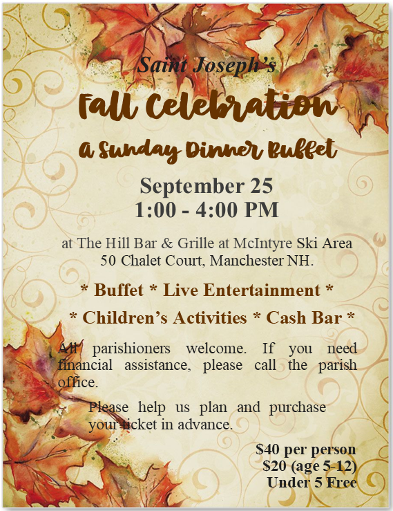 Saint Joseph Fall Celebration