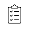 A checklist icon
