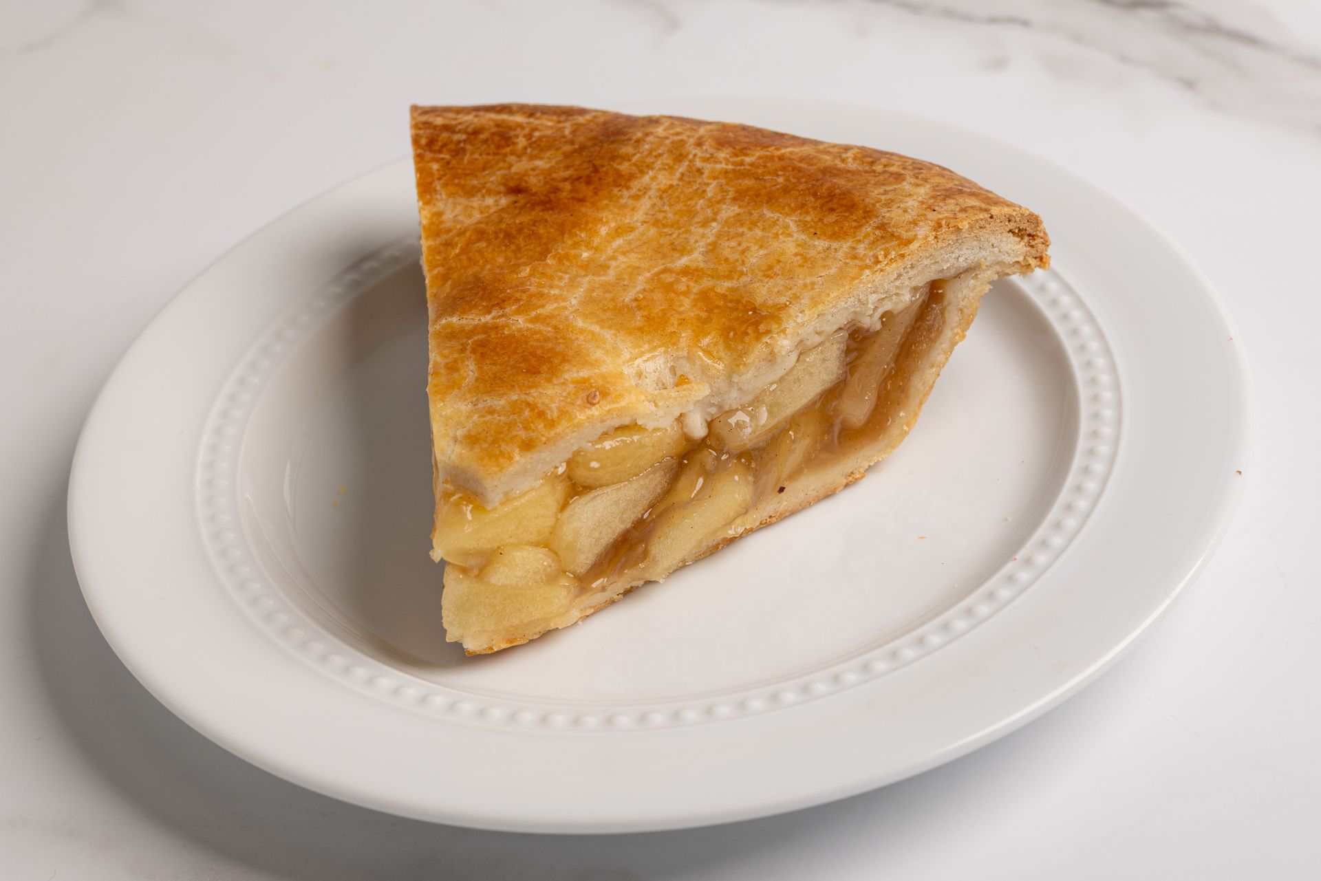 A slice of apple pie