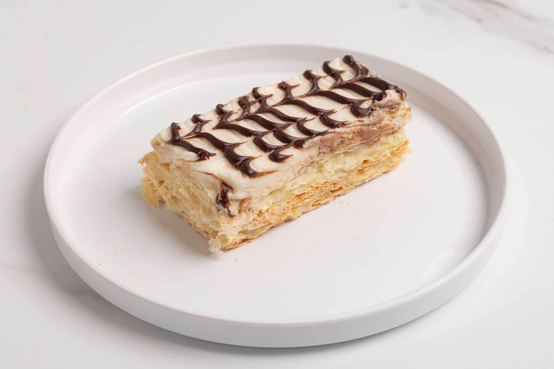 Tiramisu on a plate