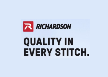 Richardson logo featuring a white stylized 