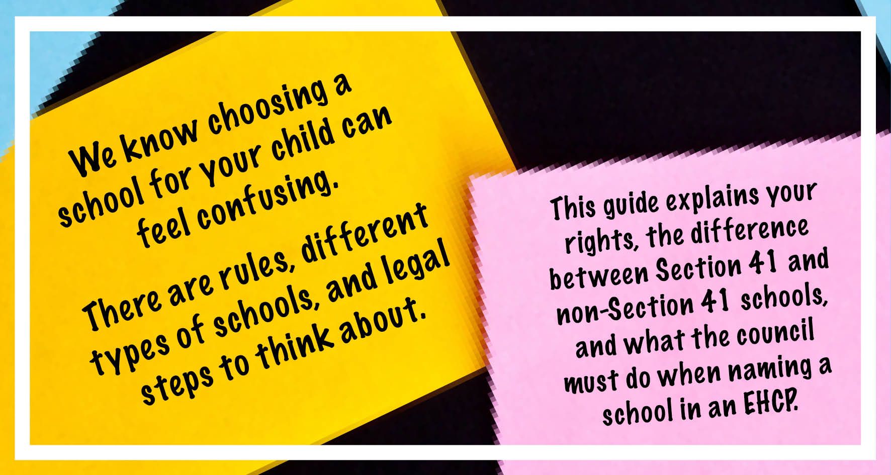 Naming Schools in Education Health Care Plans (EHCPs)