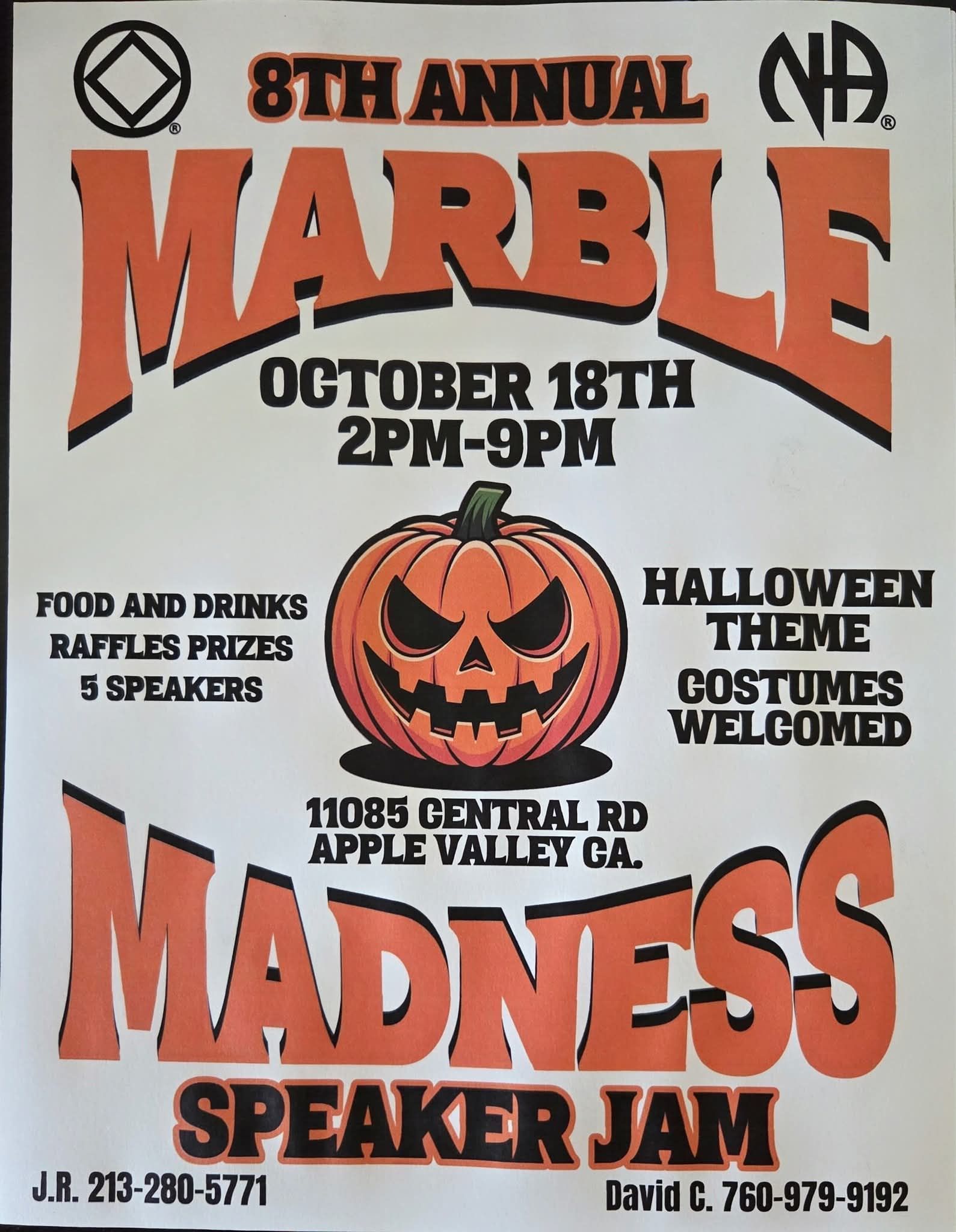 8TH ANNUAL MARBLE MADNESS SPEAKER JAM
