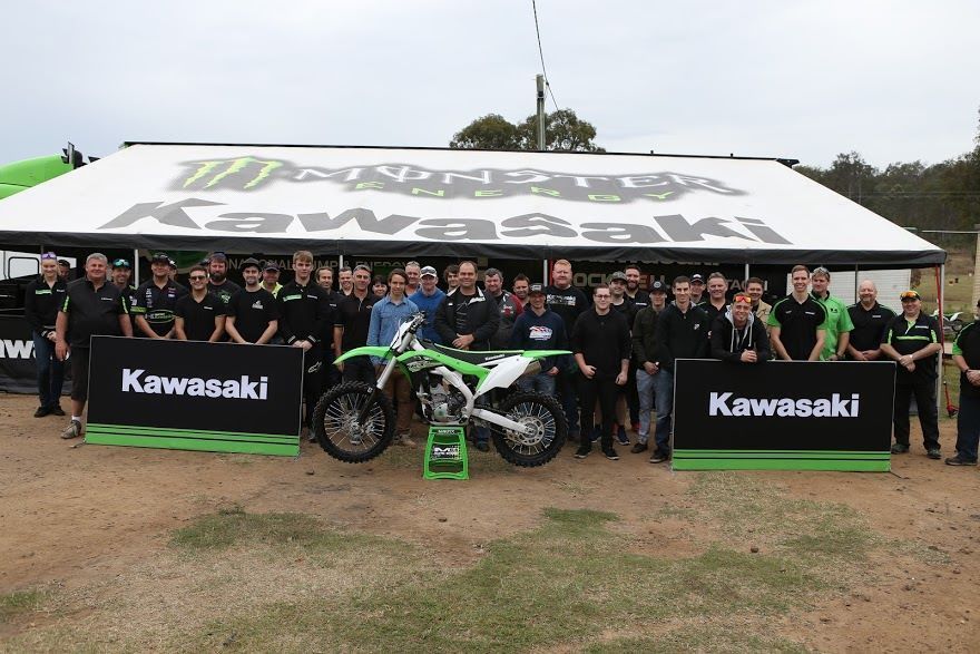 A Group of People Standing in Front of a Kawasaki Tent — Mackay Kawasaki in North Mackay, QLD