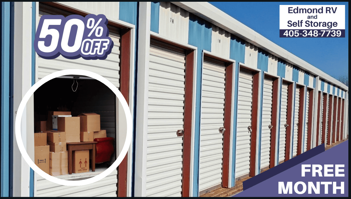 Edmond, OK Self Storage Specials: Free Month and 50% Off Units