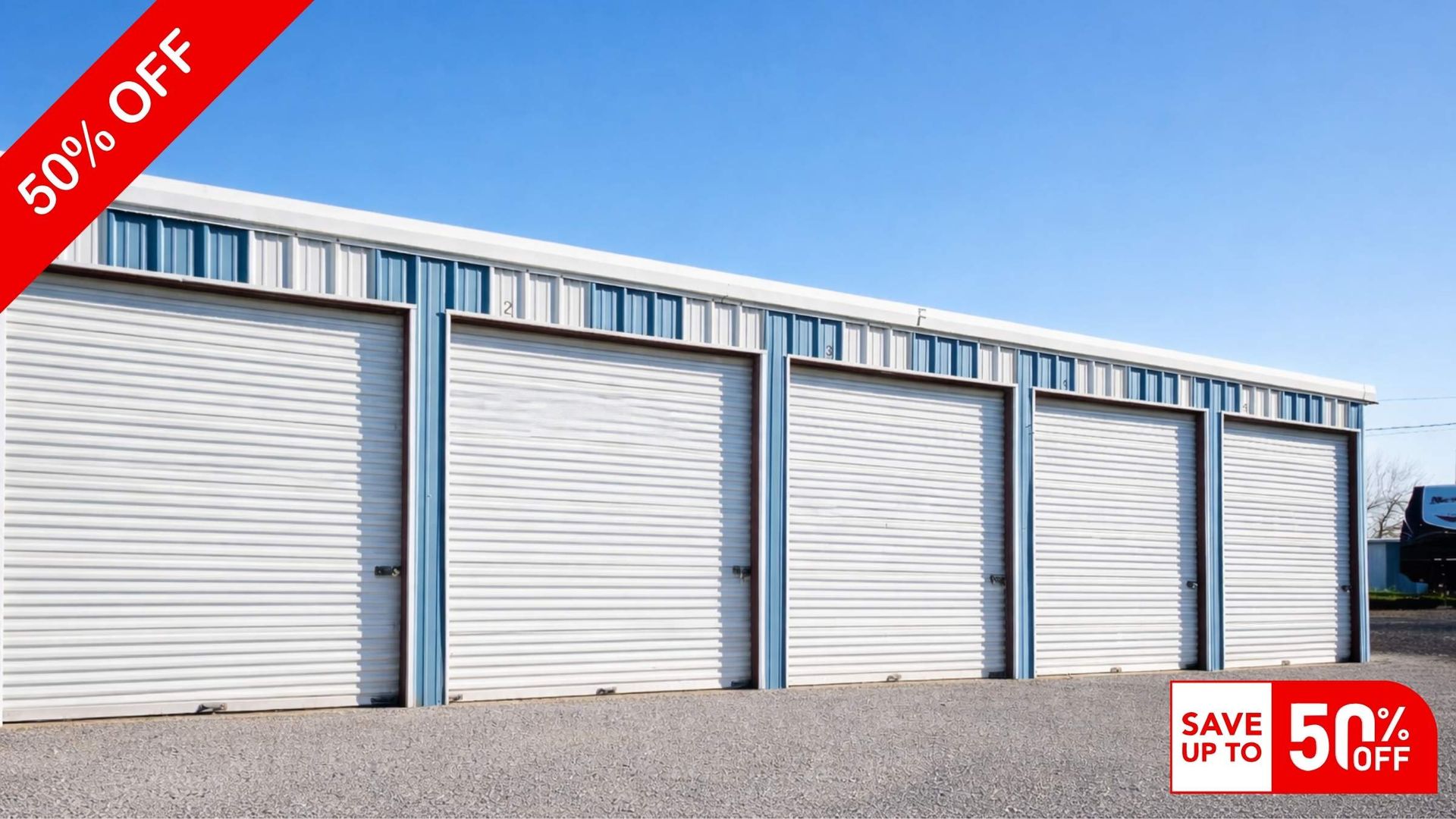 Limited Promos for Self Storage & Parking Free Month or 50% Off