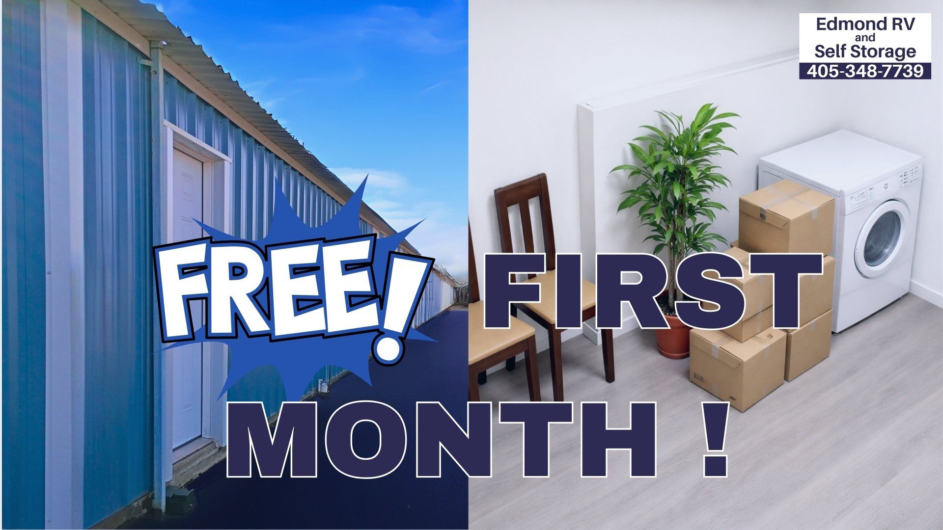 Save Big in Edmond: 5'x10' Self Storage Free for First Month