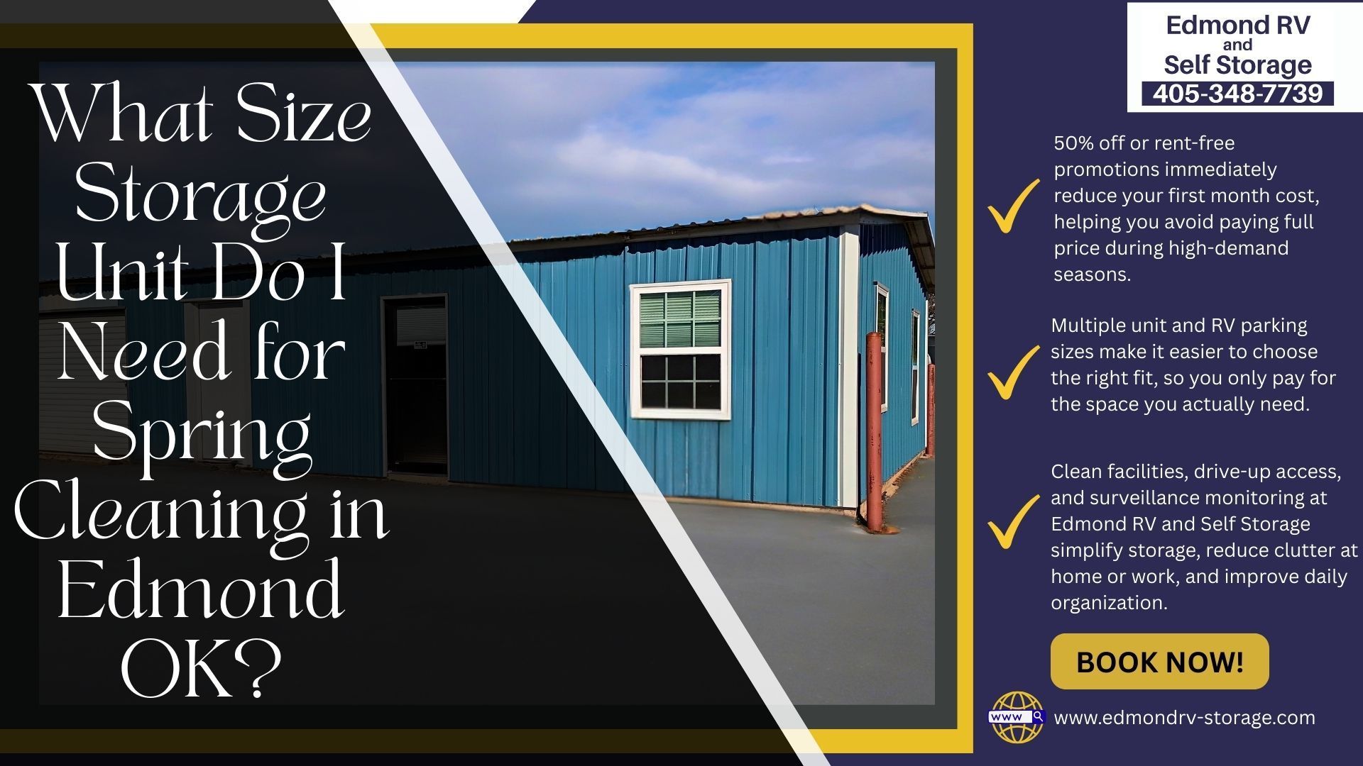 What Size Storage Unit Do I Need for Spring Cleaning in Edmond OK?