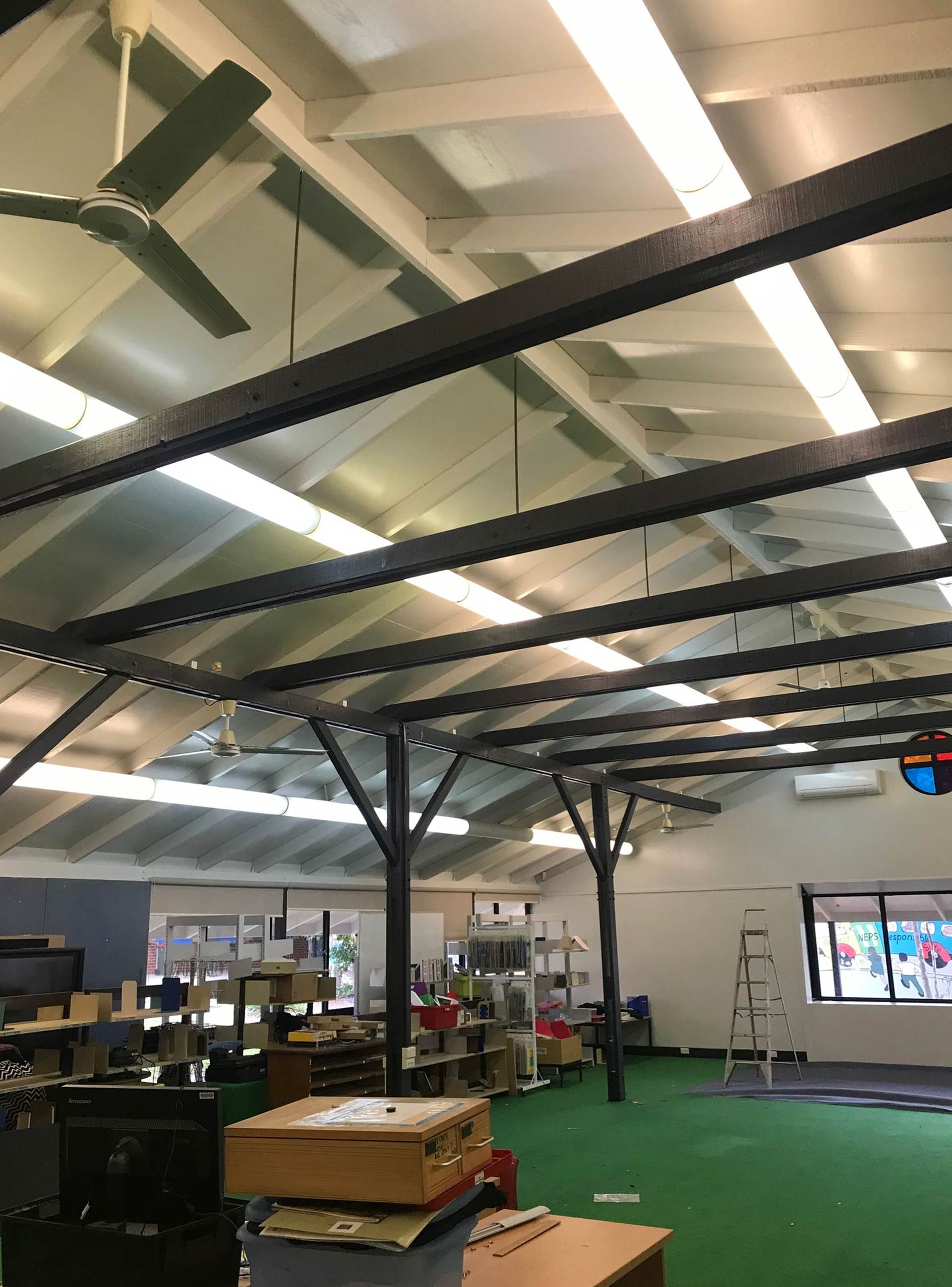 New painted office room