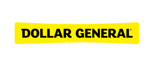 El logo general del dólar es amarillo y negro sobre un fondo blanco.