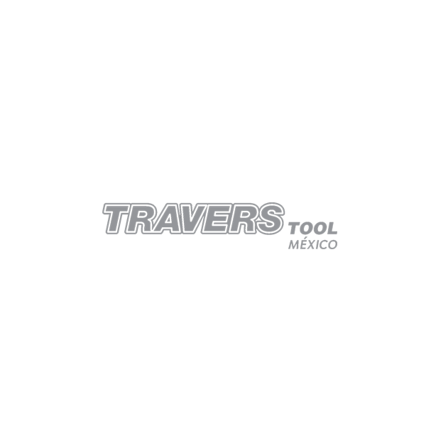 Un logotipo para Travers Tool México sobre un fondo blanco.