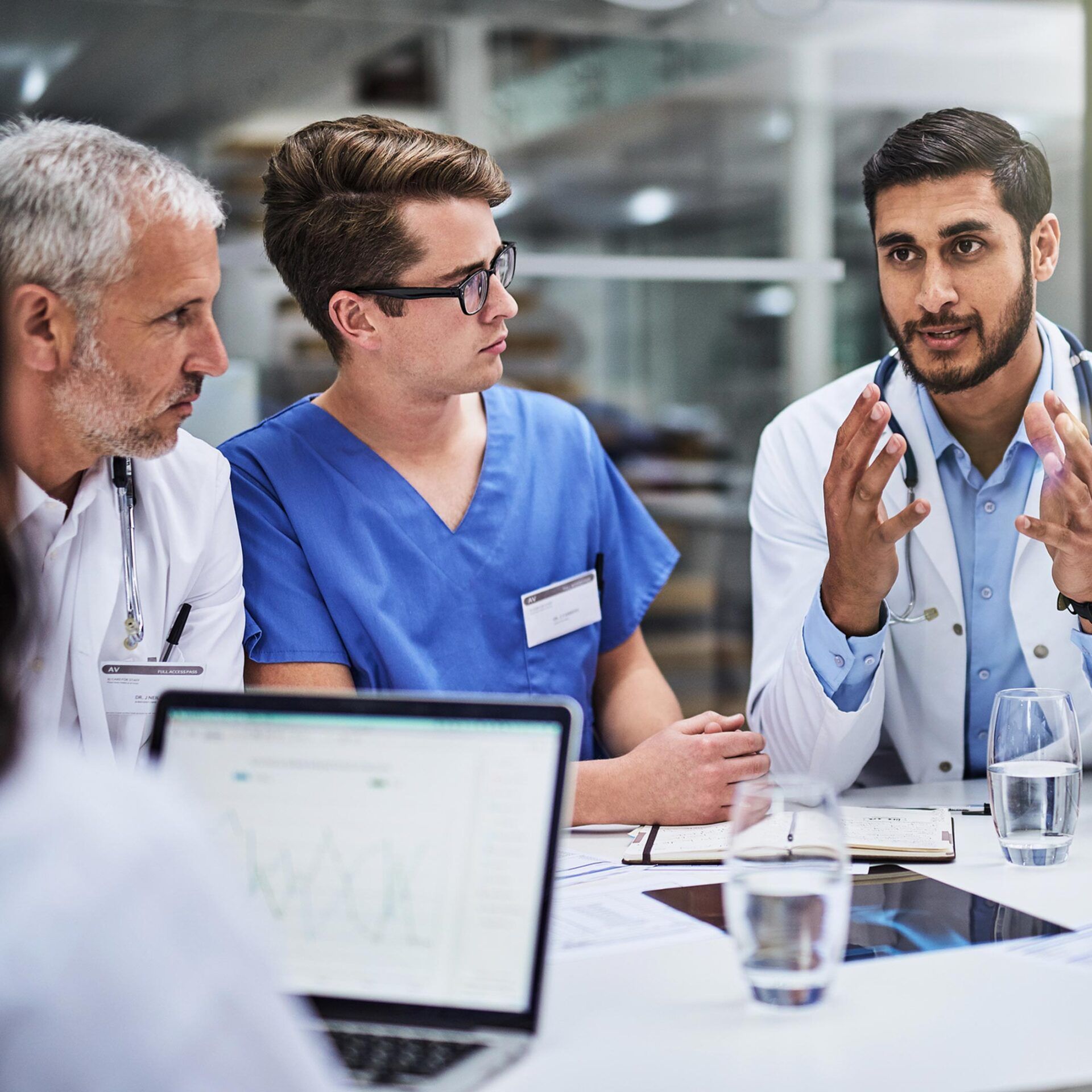 Doctor And Nurse Discussing — Tampa, FL — Aer Consulting Inc