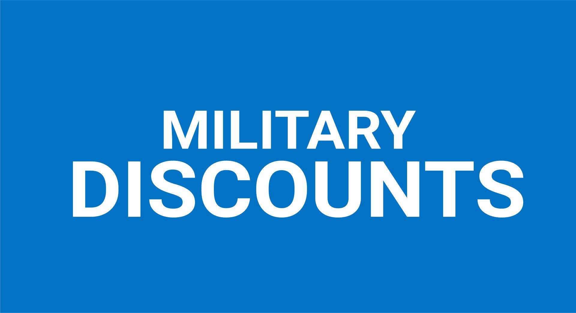 military Discounts