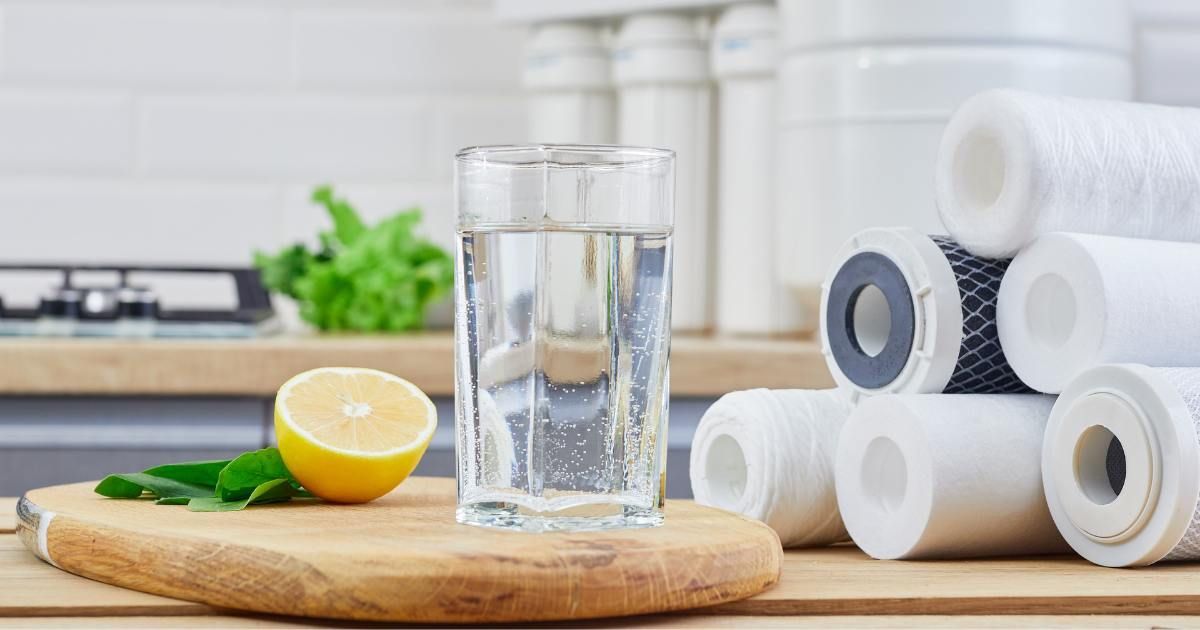 clean water with lemon and reverse osmosis