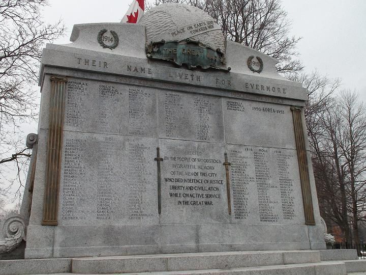 a memorial with the words their name liveth for evermore on it