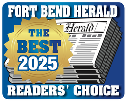 Fort Bend Chamber of Commerce logo in navy, gold, and white with star icon