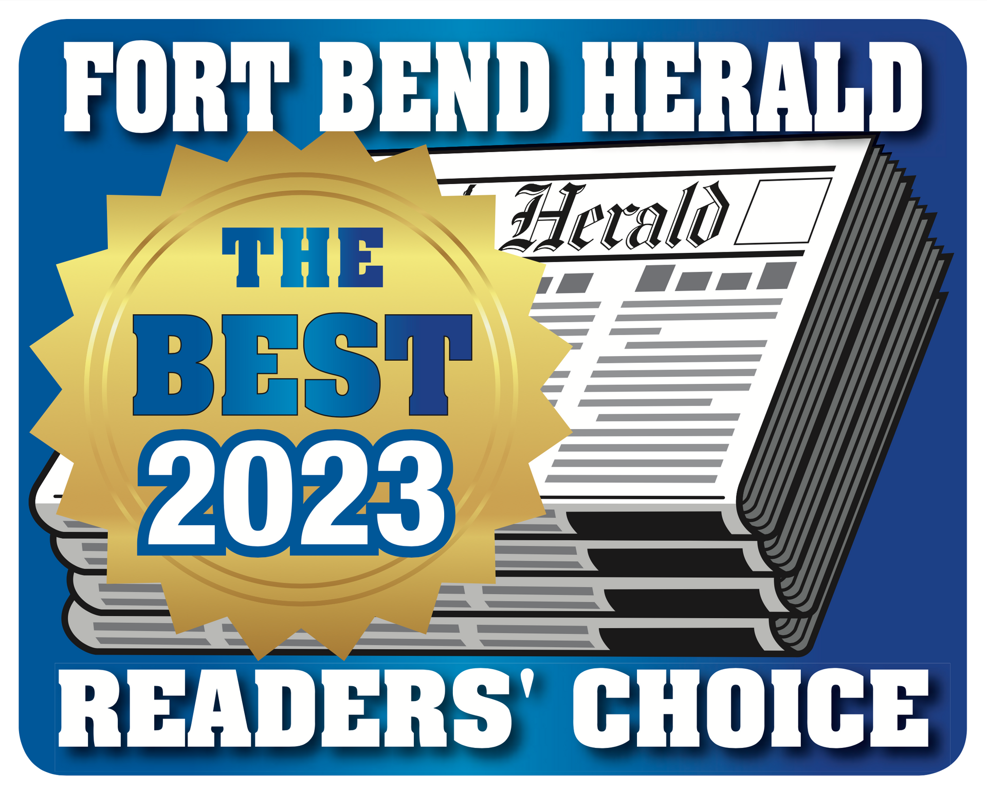 Fort Bend Chamber of Commerce logo in navy, gold, and white with star icon