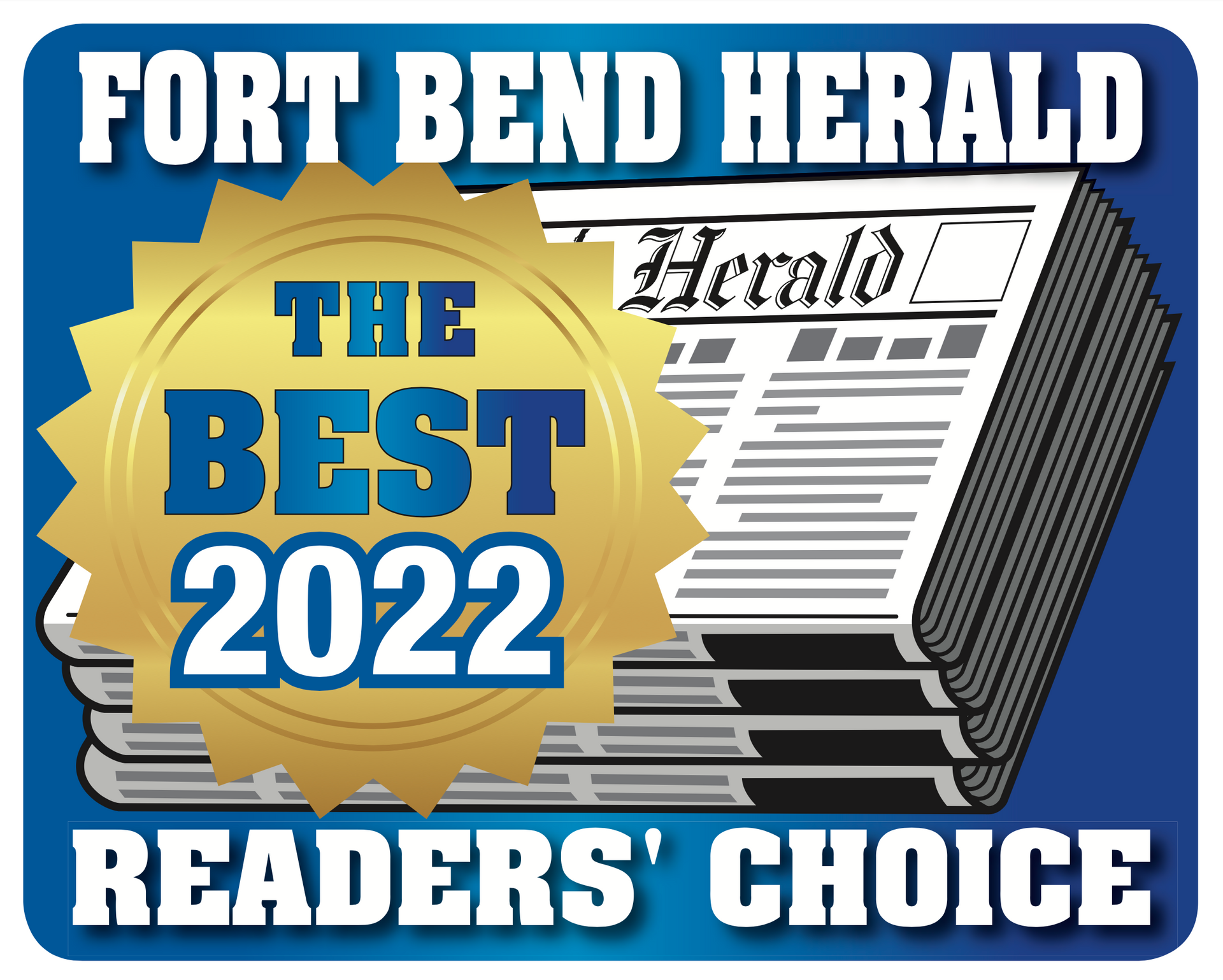 Fort Bend Chamber of Commerce logo in navy, gold, and white with star icon