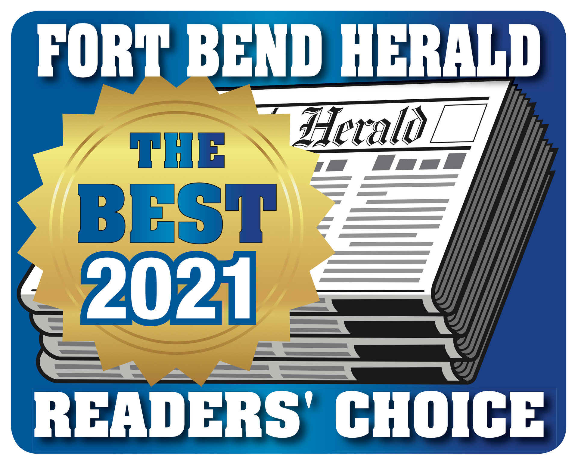 Fort Bend Chamber of Commerce logo in navy, gold, and white with star icon