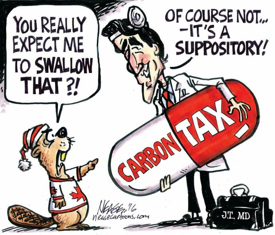 Trdeau Carbon Tax Suppository