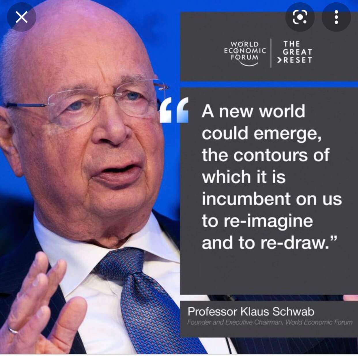 World Economic Forum: Professor Klaus Schwab
