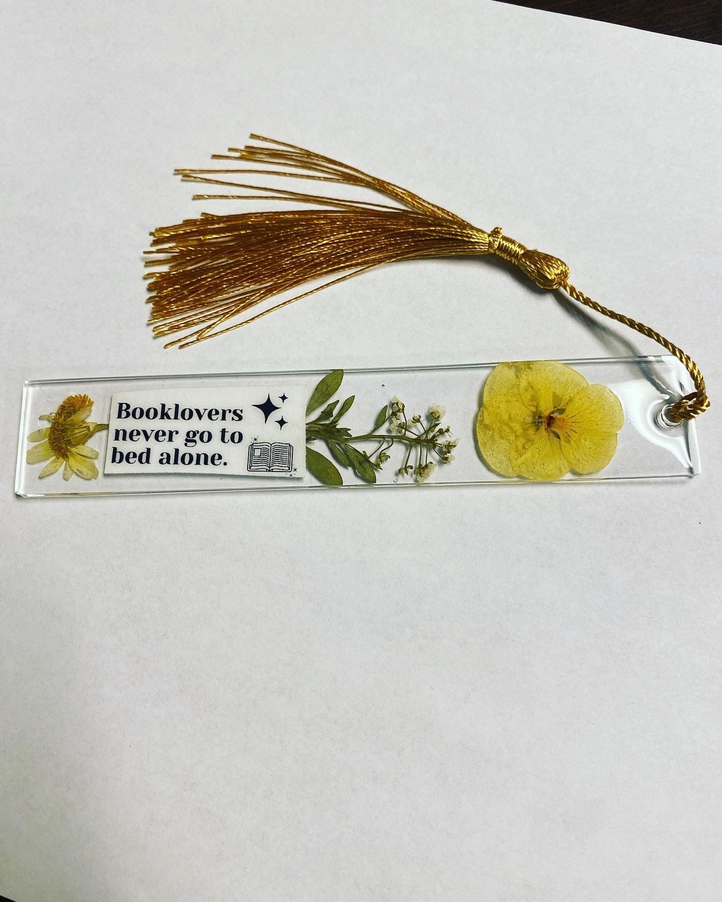 Handmade Resin Bookmark