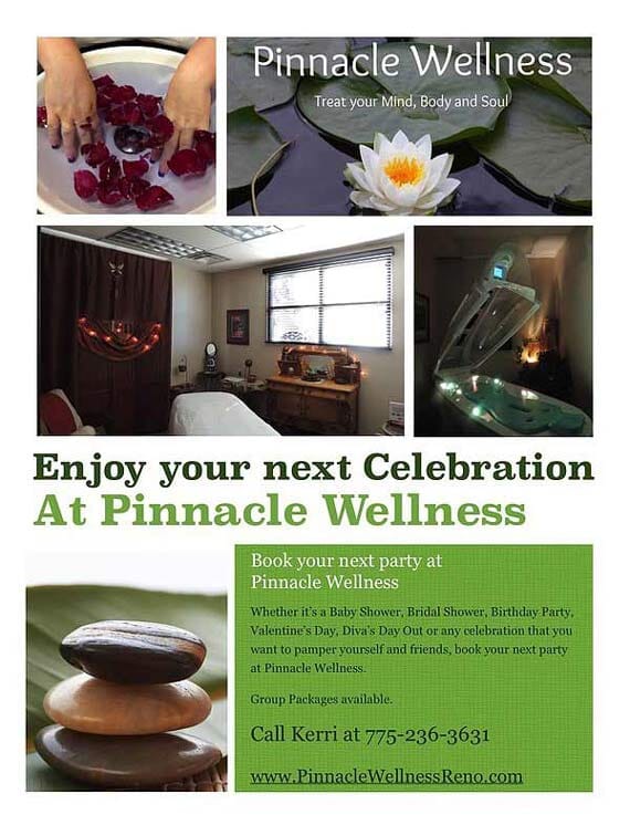 Spa Events Reno, NV Pinnacle Wellness Spa