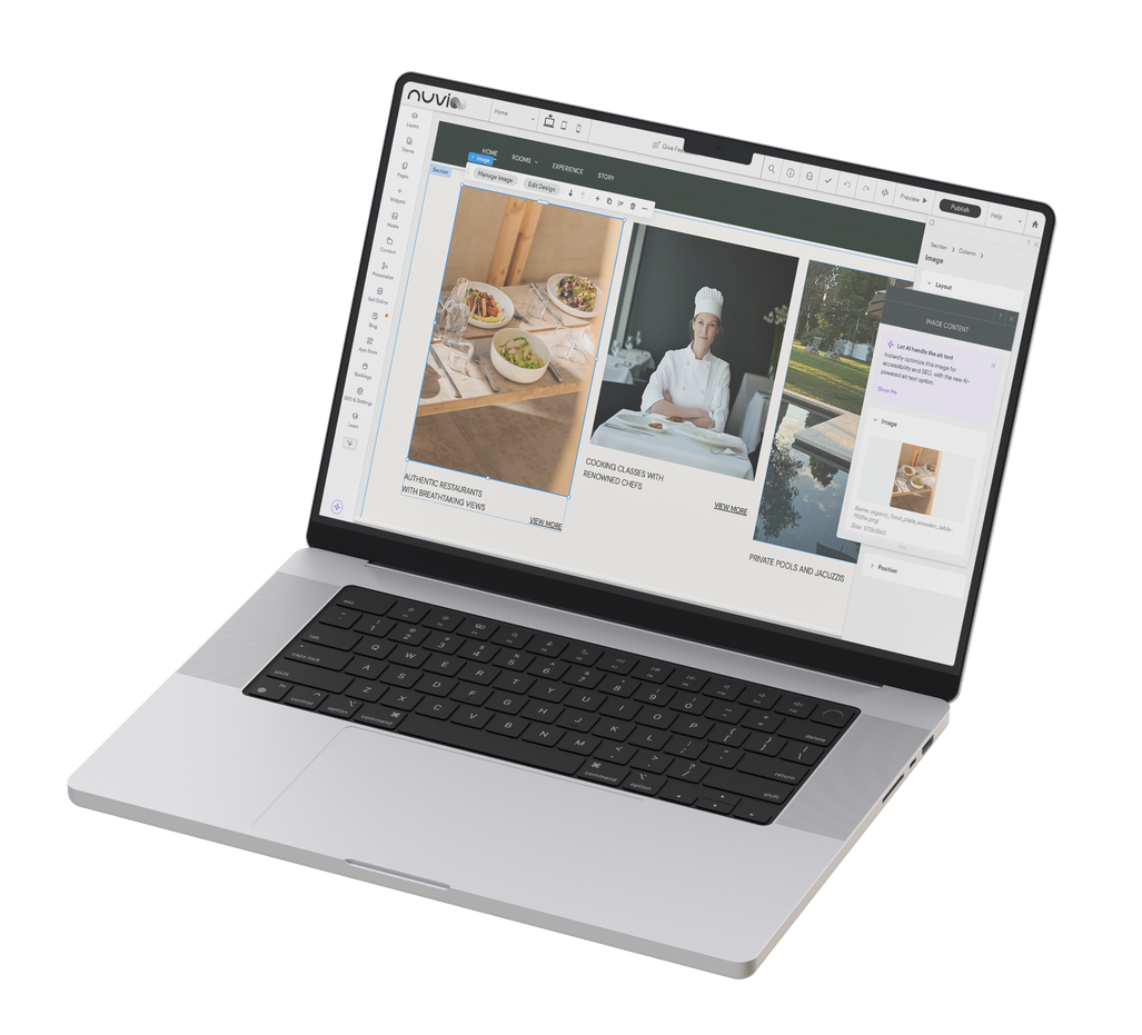 Tablet displaying a point-of-sale system with food and drink options.