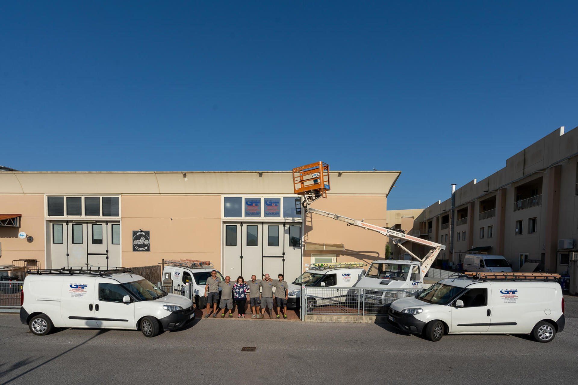 parco mezzi dell'azienda