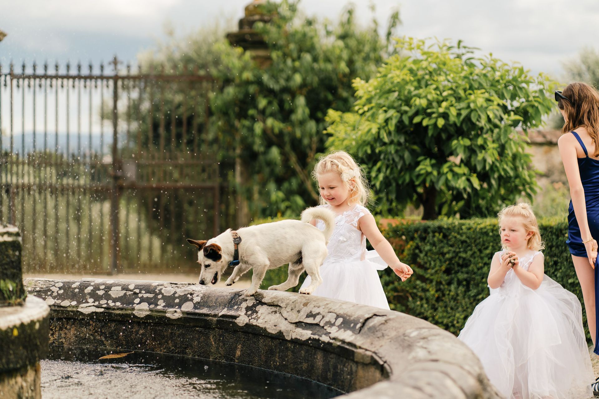 Bride and groom dancing at Villa di Maiano Florence during wedding celebration