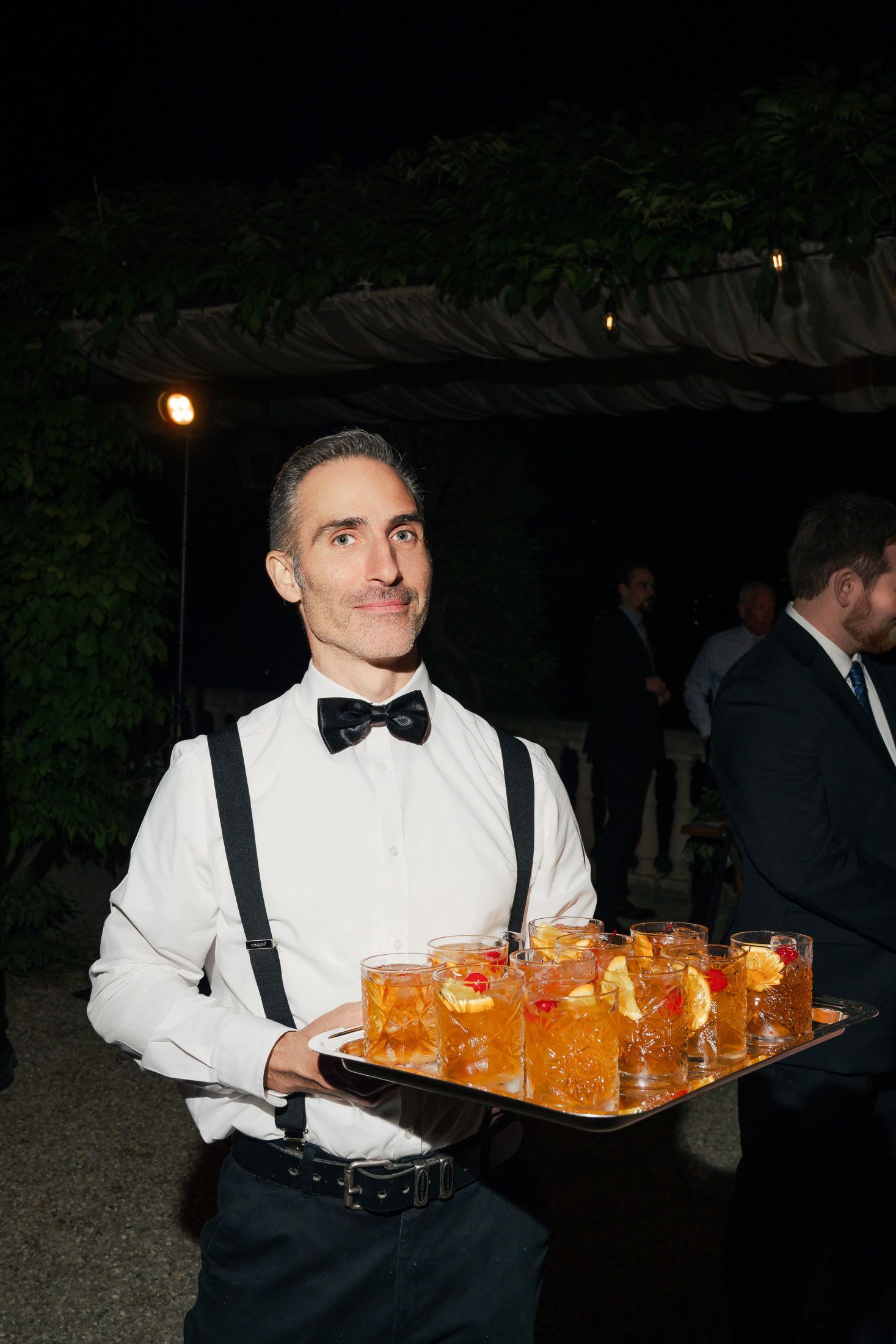 Wedding reception setup at Villa Le Fontanelle Florence during luxury event