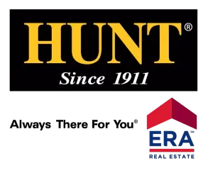 Two logos for hunt since 1911 and era real estate