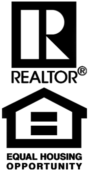 A realtor logo and equal housing opportunity logo on a white background.