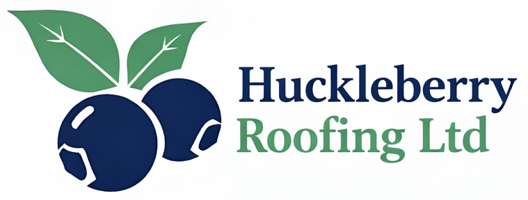 Logo for Northwest Roofing Contractors, silver and blue metallic design with a house outline and a compass rose.