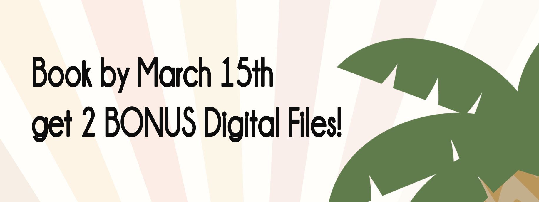 Book a Viva Shoot by March 15th get 2 BONUS digital files!