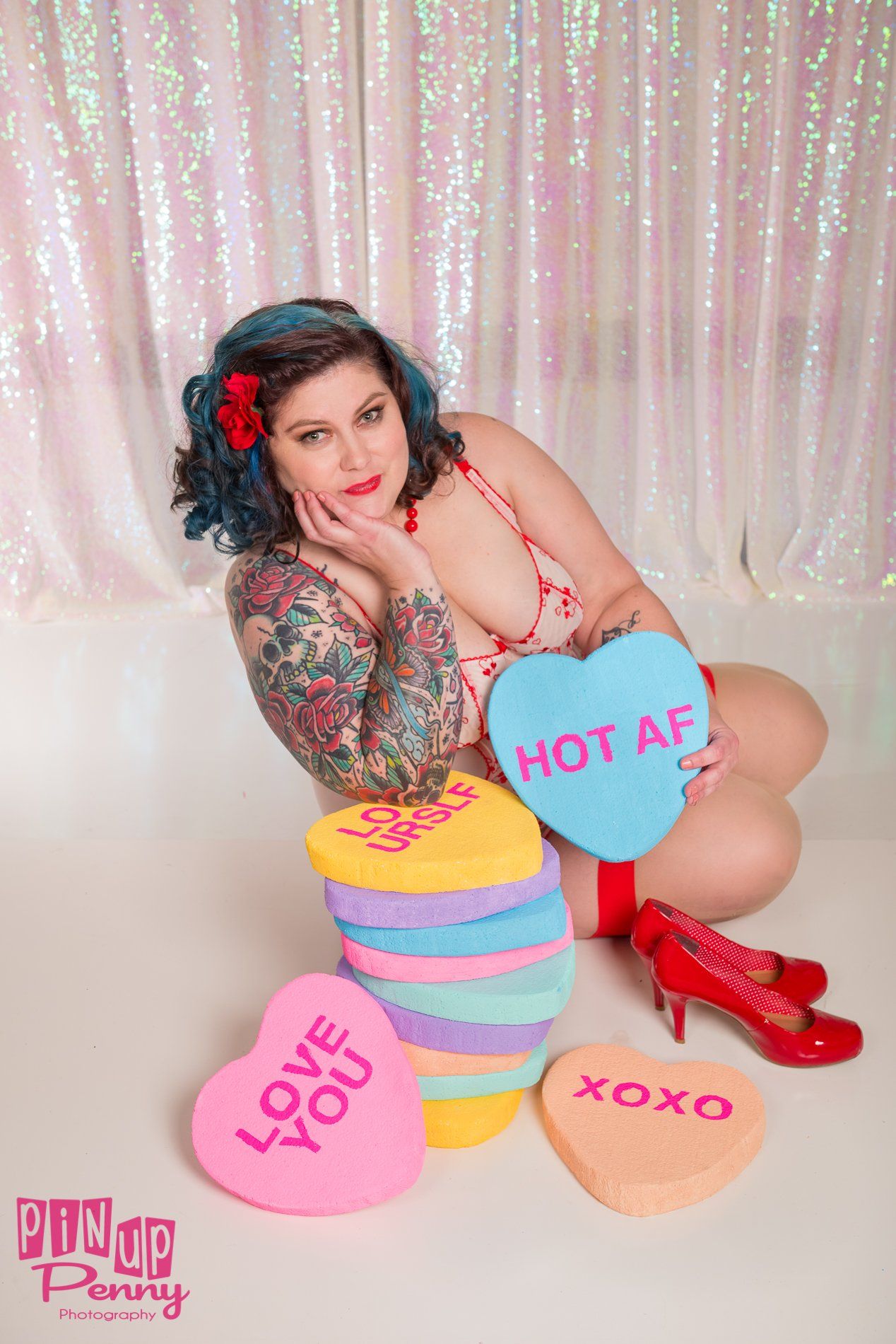 Professional Pin Up Photography Valentine by Pin Up Penny