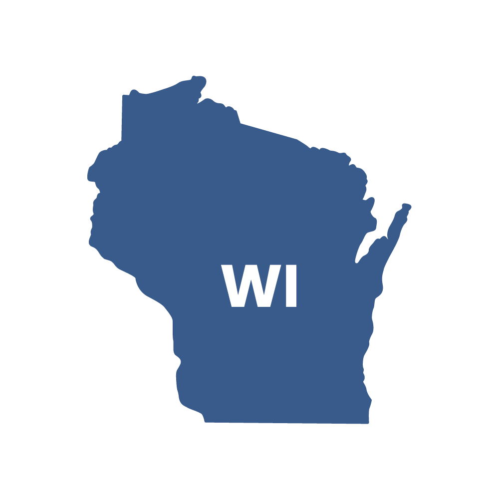 Just Simple Storage Web Icon Wisconsin Map