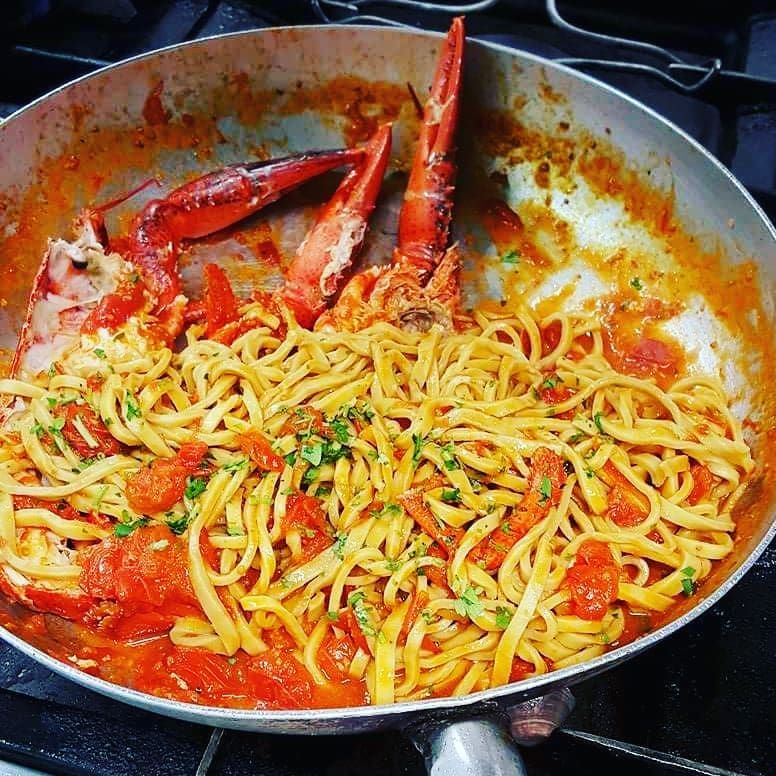 Spaghetti con astice