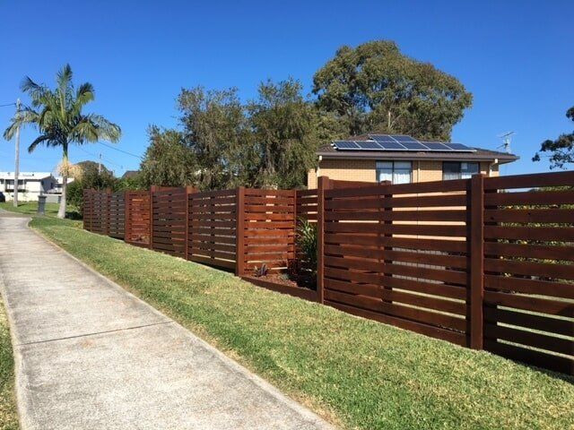 Wooden Varnish Fence — Fencing in Port Macquarie, NSW