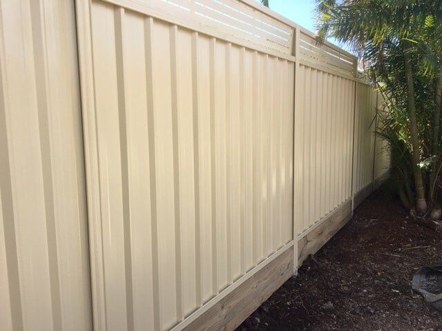 Modern White Fence — Fencing in Port Macquarie, NSW