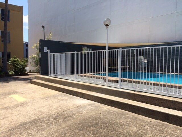 Pool Fence with Lights — Fencing in Port Macquarie, NSW