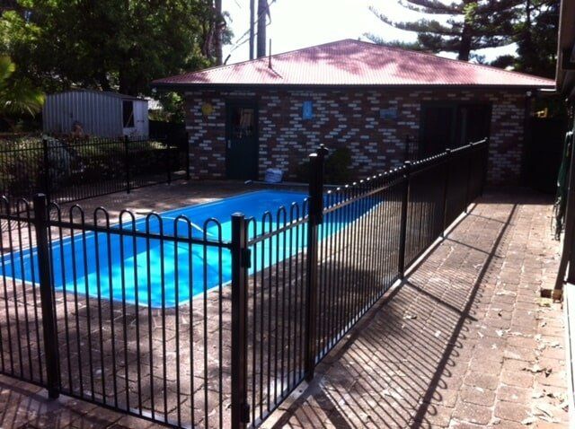 Black Fence for the Pool — Fencing in Port Macquarie, NSW